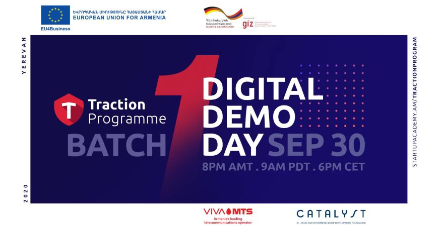 Armenia Startup Academy to showcase the 9 startup-graduates of its Traction programme