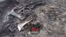 Команда WarGonzo показала сбитый АО Арцаха азербайджанский самолет