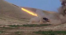 Defense Army destroys Azeri TOS-1A heavy flamethrower system