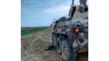 Военнослужащие Армии обороны взяли в трофей 1 единицу бронетранспортёра БТР-82