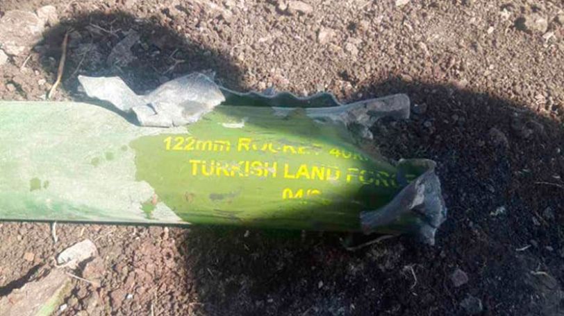 Turkish projectile in Armenian village