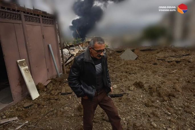 Artsakh’s Stepanakert amid fresh Azerbaijani attack