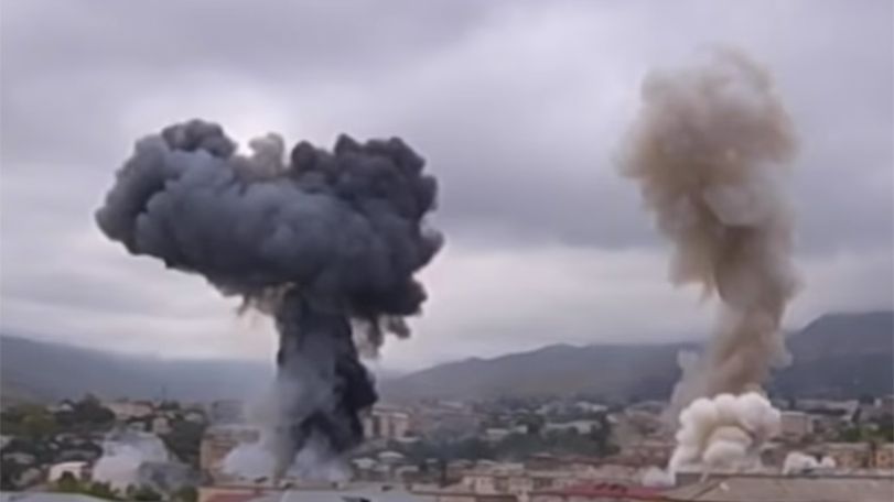 Stepanakert is again under intense bombardment