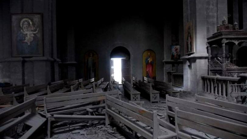 Shushi church comes under Azerbaijani strikes