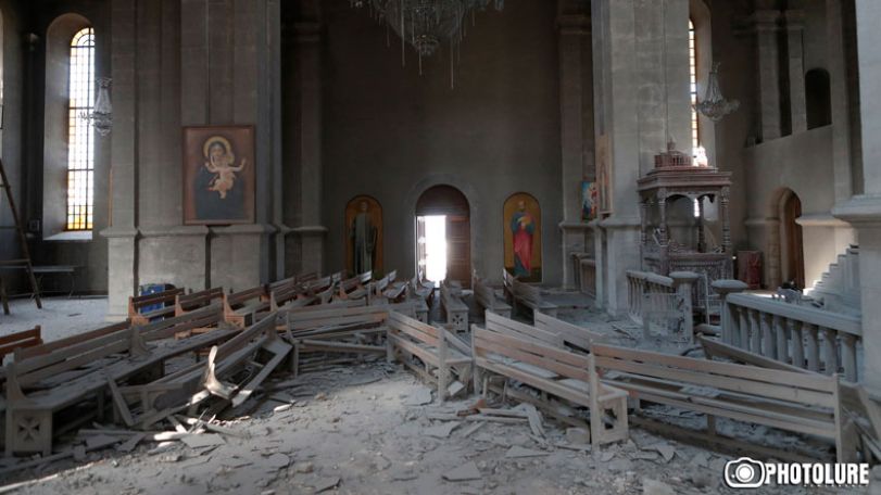 MFA: Azerbaijani airstrikes at the Shushi Cathedral is a heinous crime and challenge to the civilized humanity