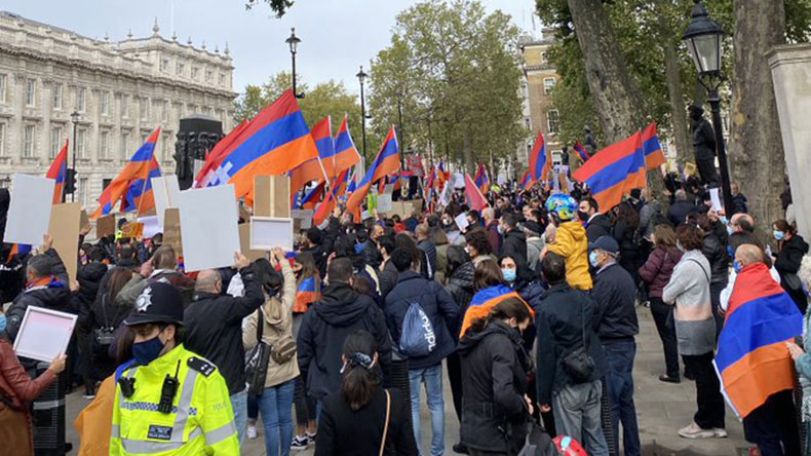 Rally against Azerbaijani aggression underway in London