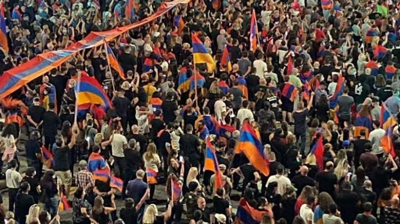 Tens of thousands protest in Los Angeles in solidarity with Armenia and Artsakh