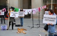 Armenians in Canada organize an art installation for peace in Artsakh