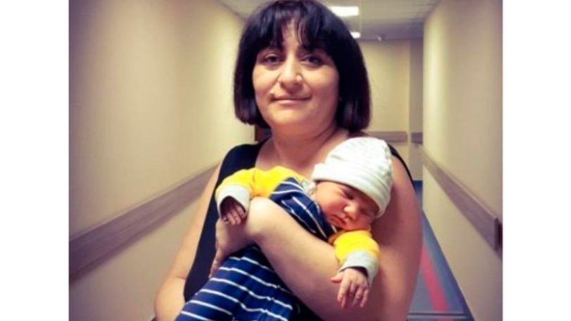 Artsakh woman who drove to Yerevan with three kids gives birth to baby girl
