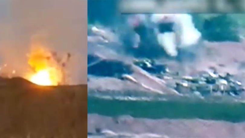 АО Арцаха опубликовала видео уничтожения боевой техники ВС Азербайджана