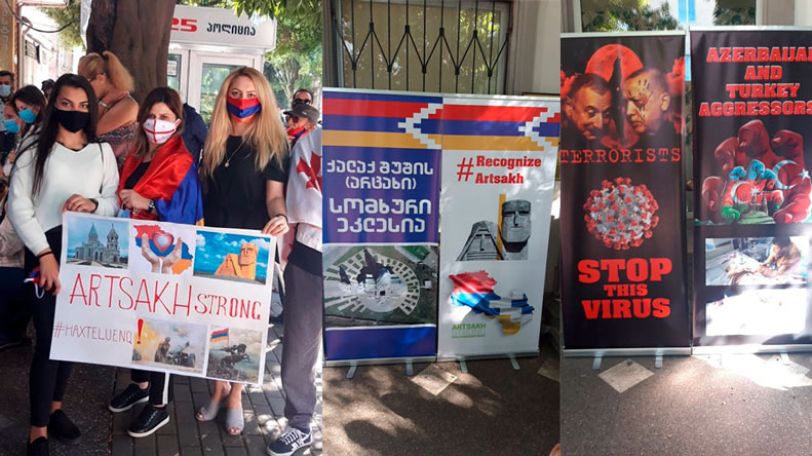 Мирная демонстрация в грузинском Батуми – в поддержку Арцаха