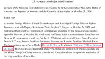US says humanitarian ceasefire to take effect on October 26 in Nagorno-Karabakh