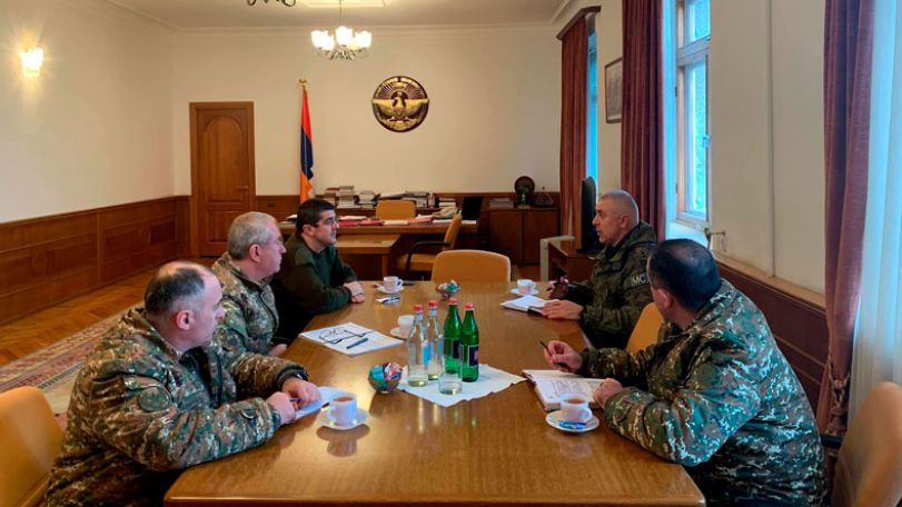 Արայիկ Հարությունյանը հերթական հանդիպումն է ունեցել ՌԴ խաղաղապահ զորակազմի հրամանատարի հետ