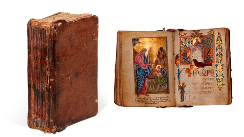 A seventeenth-century Armenian manuscript put up for sale at the Sotheby's auction