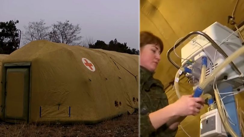 В Степанакерте развернут полевой госпиталь