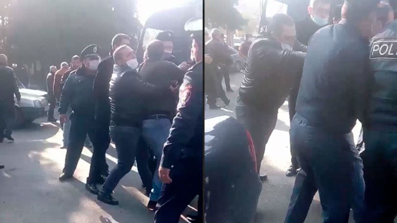 Police detain Ijevan protesters demanding Nikol Pashinyan's resignation