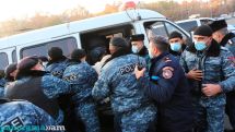 Police use force to disperse peaceful protest march in Yerevan