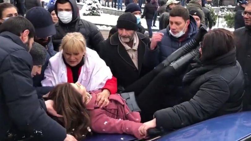 Five women suffered in police actions during Thursday rally in Yerevan