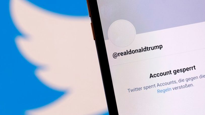 Shares of Twitter drop following permanent ban on Trump's account