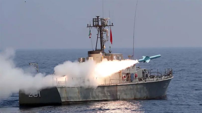 Iran fires cruise missiles during naval drill