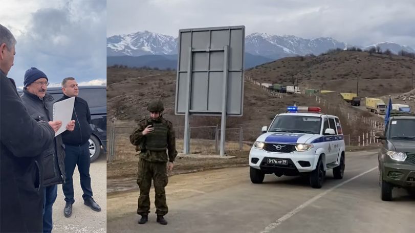 Жители Мартакертского района Арцаха перекрыли дорогу азербайджанской автоколонне