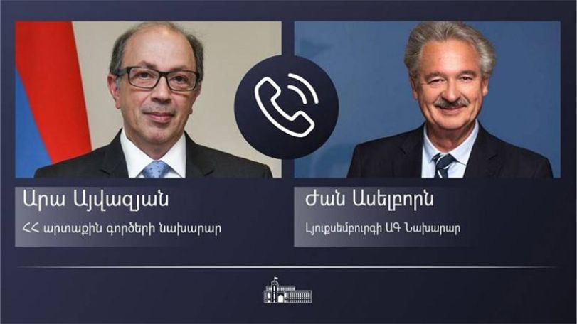 Armenian FM discussed humanitarian situation in Artsakh with Luxembourgish Foreign Minister