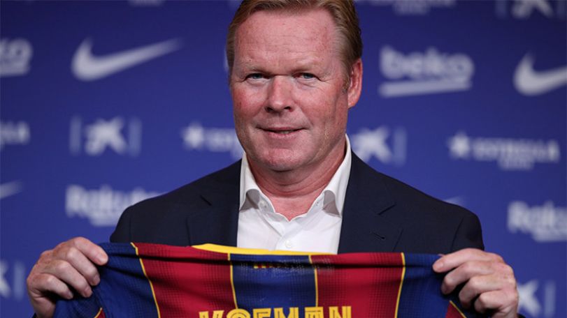 Barcelona boss Koeman forced to cut press conference short after nosebleed