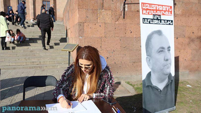 В считанные часы к сбору подписей за немедленное освобождение политзаключенного Сагателяна присоединились 1500 человек