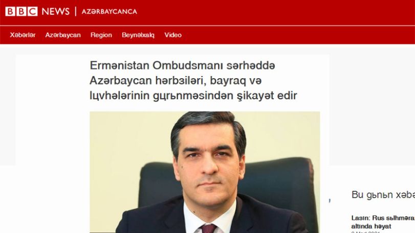 International Azerbaijani-language media outlets start reacting to Armenian ombudsman’s statements