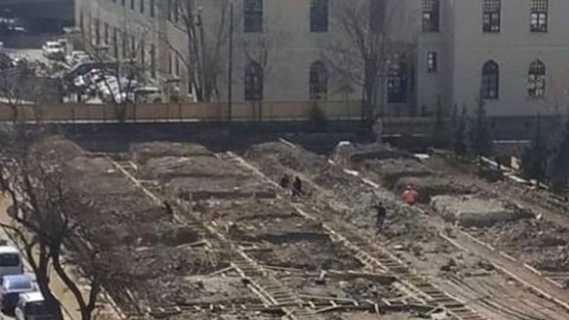 Bank is being built on Armenian and Catholic cemetary in Ankara