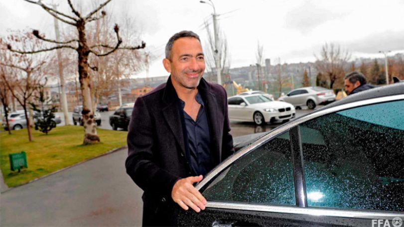 Football legend Youri Djorkaeff is in Yerevan