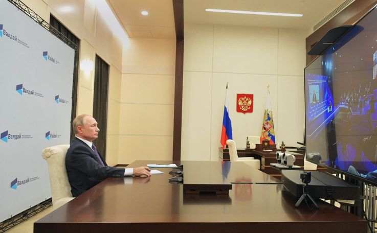 Leaders of Russia, Germany and France hold video-conference on int'l affairs