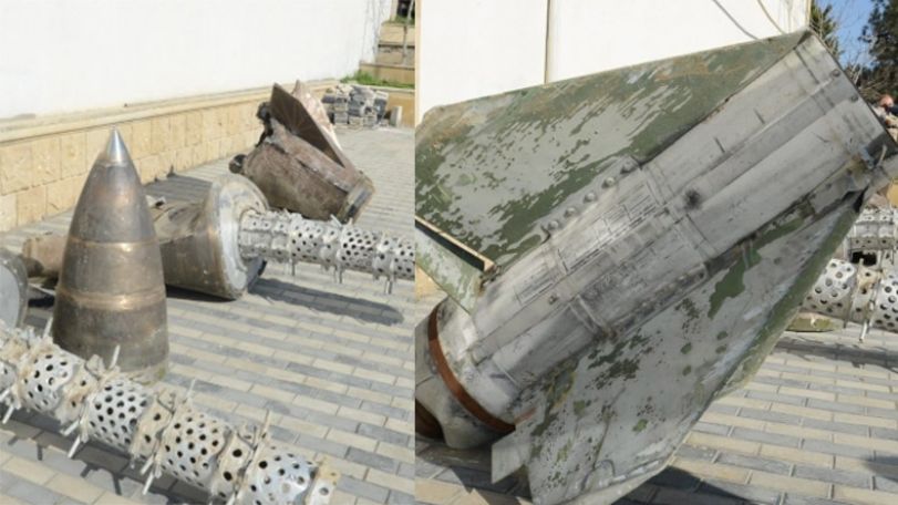 В Баку показали обломки «примененных Арменией» в Арцахе ракет «Искандер»