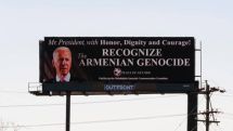 Billboards calling on President Biden to recognize the Armenian Genocide placed in Pennsylvania