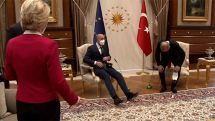 European Commission chief left standing in meeting with Turkey's Erdogan
