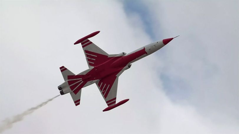 В Сети появились первые кадры с места падения истребителя NF-5 в Турции