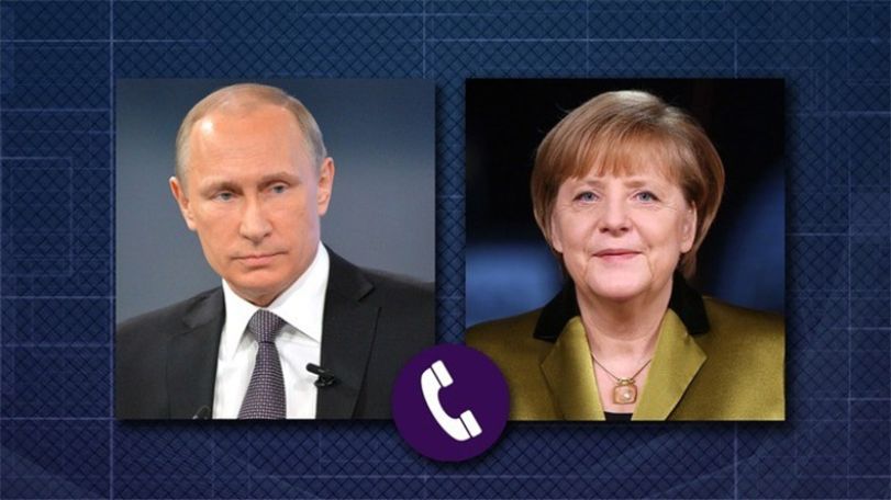 Merkel urges Putin to reduce Russian troops on Ukraine border