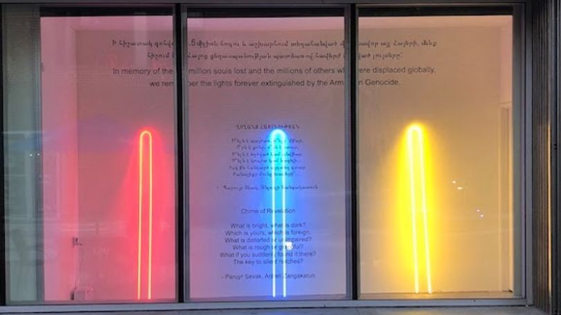 Glendale's Museum of Neon Art honors Armenian Genocide victims in neon display
