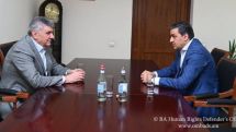 Арман Татоян принял президента Союза армян России Ара Абрамяна
