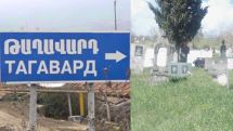 Azeris destroy an Armenian cemetery in Taghavard community of Artsakh