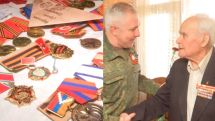 Ռուսական խաղաղապահ զորախմբի հրամանատարությունը շնորհավորել է Հայրենական մեծ պատերազմի արցախցի վետերաններին