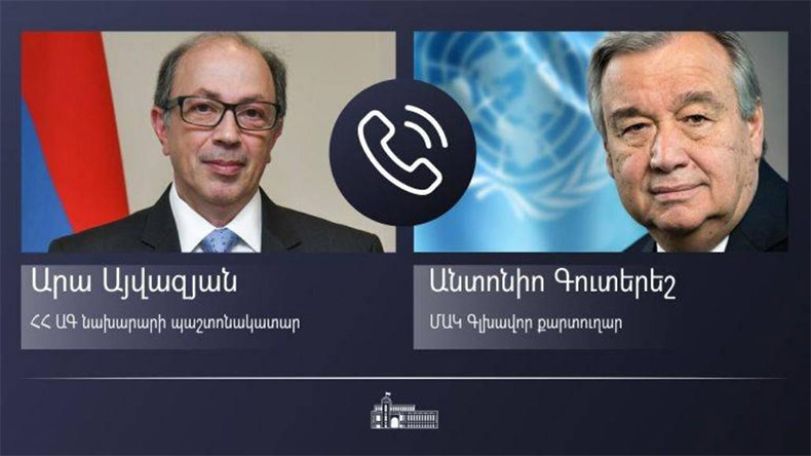 Armenian acting FM, UN Secretary General discussed post-war situation in Nagorno-Karabakh
