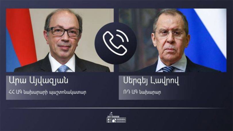 Айвазян проинформировал Лаврова о последнем инциденте на государственной границе Армении