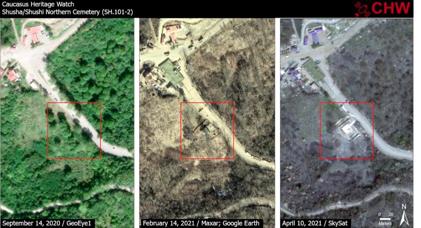 Azeris destroy another Armenian cemetery in Artsakh