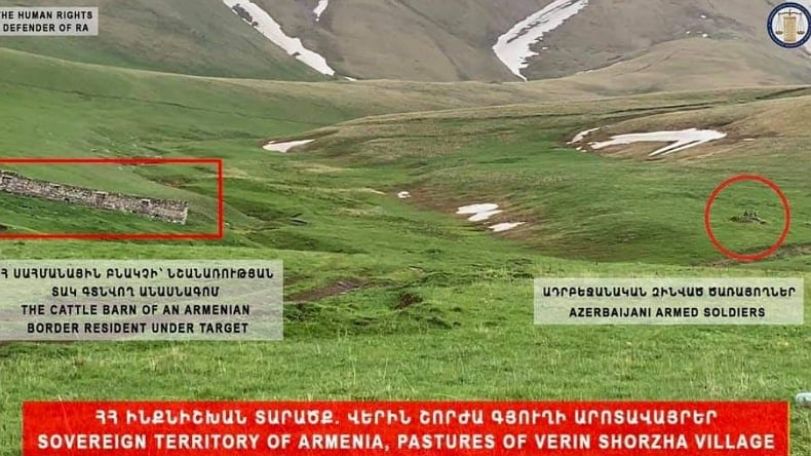 Ombudsman: Azerbaijan servicemen threaten shepherds while illegally in sovereign territory of Armenia