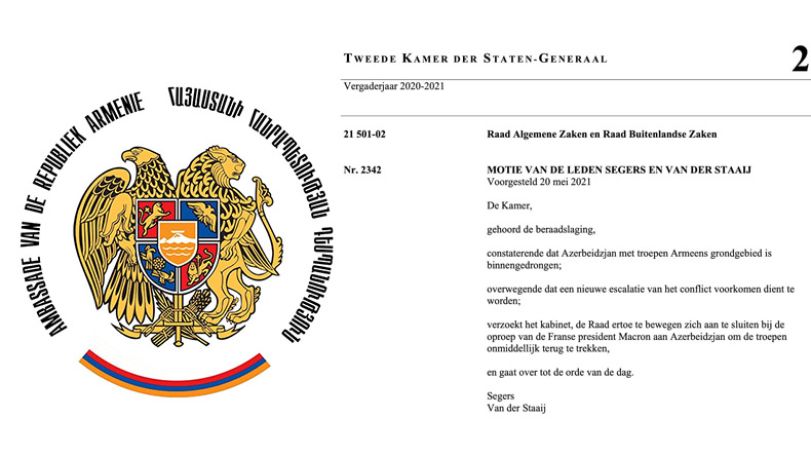Dutch parliament passes resolution demanding withdrawal of Azerbaijan troops from Armenia