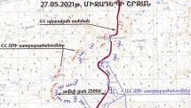 Armenian Defense Ministry publishes map of area where soldiers were captured by Azeri forces