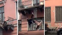 Мужчина и женщина выпали с балкона в Санкт-Петербурге во время драки