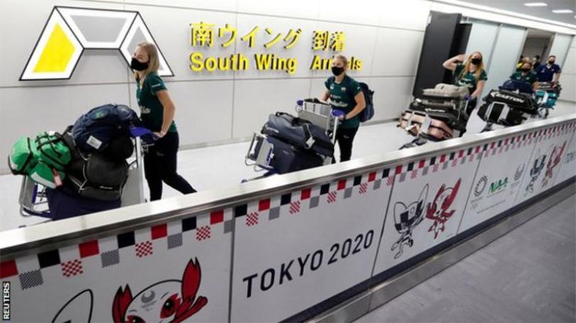 Australia's softball team first to arrive in Japan for Olympics