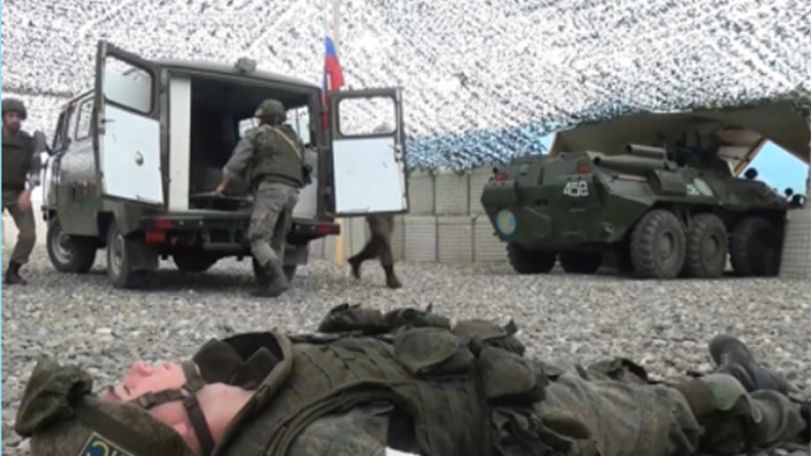 Russian peacekeepers held a training session to prevent provocative actions in Nagorno-Karabakh
